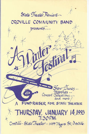 Winter Festival 1993 program